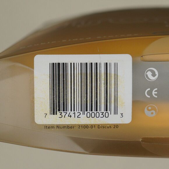 Vintage DiscGear 20 Disc Storage Organizer Yellow Textured Hard Case CD DVD USA - Picture 10 of 11